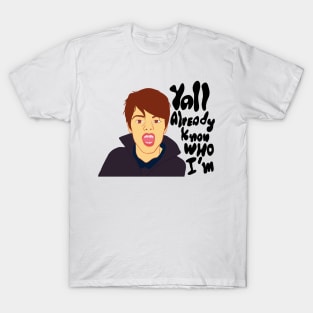 yall already know who I am, topher meme viral tiktok design T-Shirt